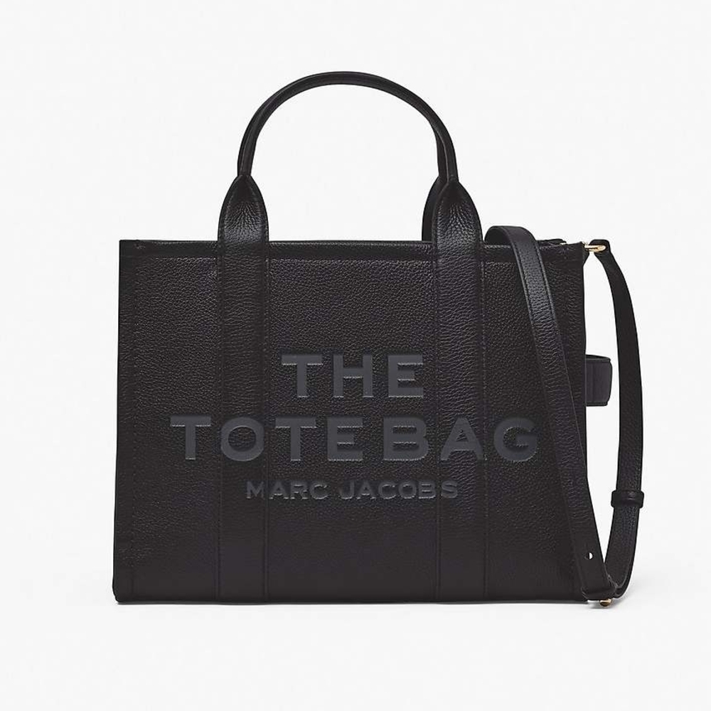 🆕️ Marc Jacobs Black Leather Tote Bag Medium NWT 💕